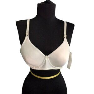 Fruit Of The Loom 38B Bra Womens White Padded Underwire Adjustable Straps NEW